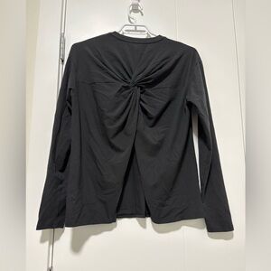 lululemon athletica Black Long Sleeve Twist-Back Tee